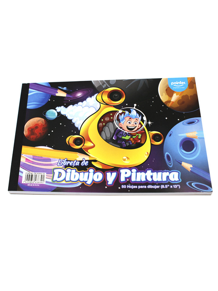 LIBRETA DE DIBUJO Y PINTURA 8.5X13PLG  50 HOJAS